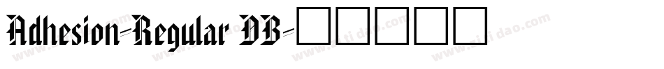 Adhesion-Regular DB字体转换